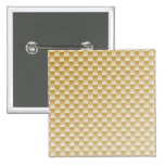 Golden Yellow Carbon Fibre Patterned Pinback Button