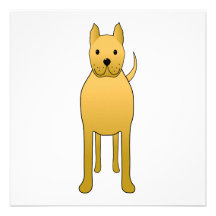Golden Yellow Dog. Custom Invites