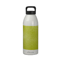 Golden Yellow Leather Look Water Bottles