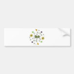 Golden Yellow Sage Spring Flower Garden Bumper Stickers