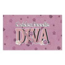 GoldenDoodle DIVA Rectangle Stickers