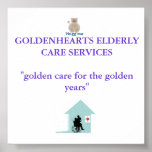 Goldenhearts poster for display in office or home