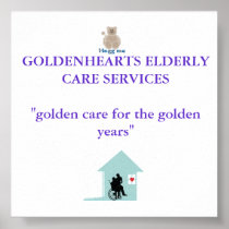Goldenhearts poster for display in office or home
