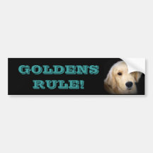 GOLDENS RULE! BUMPER STICKERS