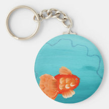 GOLDFISH A SWIMMING KEYCHAINS