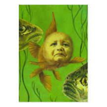 Goldfish Baby Mutant ACEO Artists Trading Cards Business Card Templates