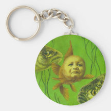 Goldfish Baby Mutant Design Keychain