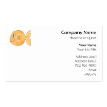 Goldfish. Business Card Template