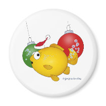 Goldfish Christmas flatus event! Magnet