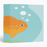 goldfish in fishbowl notebook binders