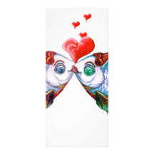 Goldfish Kiss Custom Rack Cards