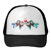 Goldfish Kiss Trucker Hats
