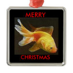 Goldfish Merry Christmas Ornaments