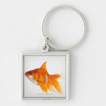 Goldfish, side view keychain