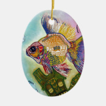 Goldfish Spirits Christmas Ornament