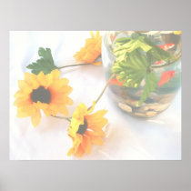 Goldfish Wedding Centerpiece Flowers, Faded ver. Poster