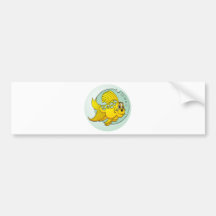 Goldfish with Blue Spots Bumper Stickers