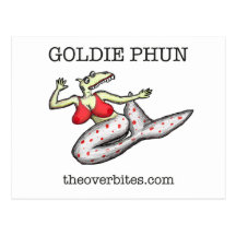 Goldie Phun Overbite Post Card