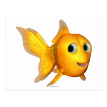 Goldie the Toon Goldfish Post Cards