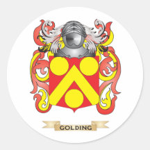 Golding Coat of Arms (Family Crest) Sticker