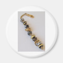 Goldish chain by MelinaWorld Jewellery Fridge Magnet