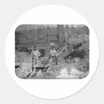 Goldminers Gold Rush Miners ~ California 1850 Sticker