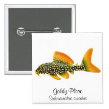 Goldy Sunshine Pleco Pin