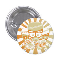 Golem Mascot Pinback Button