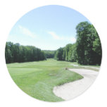 Golf (2) round sticker