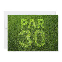 Golf 30th Birthday Party Invite