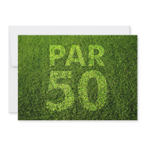 Golf 50th Birthday Party Invitations