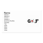 Golf avec des T-shirts et des cadeaux de boule de  Modèles De Cartes De Visite