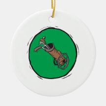 Golf Bag Christmas Tree Ornament