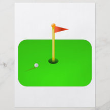 Golf Ball and Golf Flag Flyer