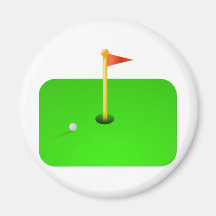 Golf Ball and Golf Flag Magnets