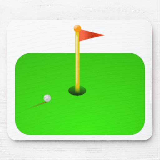 Golf Ball and Golf Flag Mousepad