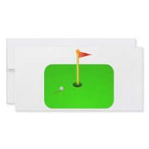 Golf Ball and Golf Flag Photo Greeting Card