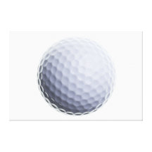 Golf Ball Background Customized Template Gallery Wrap Canvas