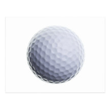 Golf Ball Background Customized Template Post Card