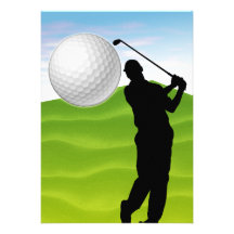 Golf Ball Coming at You Invite