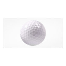 Golf ball custom photo card