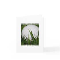 Golf Ball Design Greeting Card