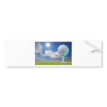 golf ball on a tee with grass bumper sticker