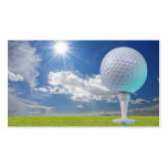 golf ball on a tee with grass business card templates