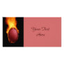 Golf Ball On Fire Photo Card