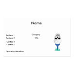 golf ball skull on tee graphic business card template