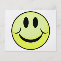 golf ball smile face flyer design
