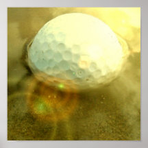 Golf Ball Stack in the Mud Print