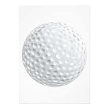 golf ball vector graphic custom announcement