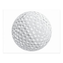 golf ball vector graphic post cards